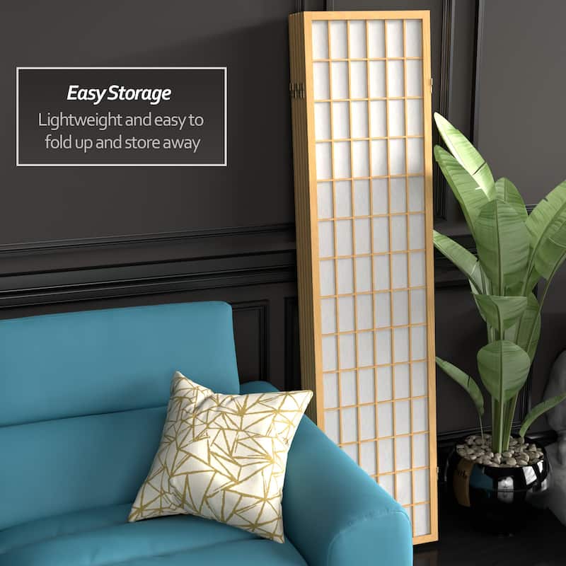Wood and Rice Paper Windowpane Shoji Screen (China)