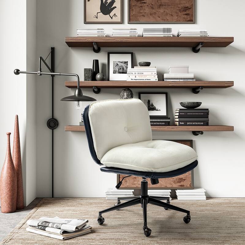 Lindsay Modern Tilting Criss Cross Home Office Chair by HULALA HOME