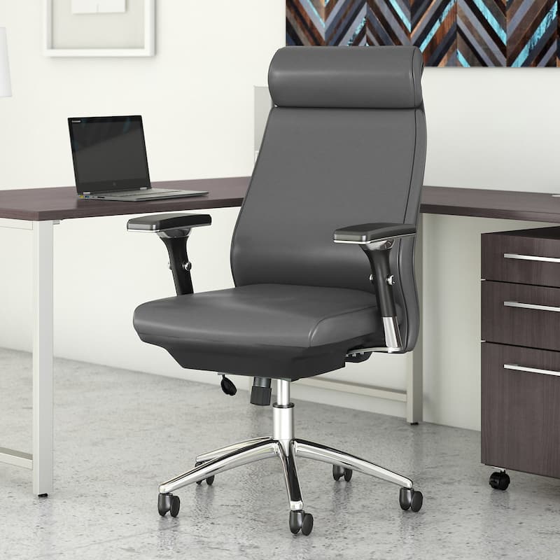 Bush Business Metropolis High Back Leather Executive Office Chair