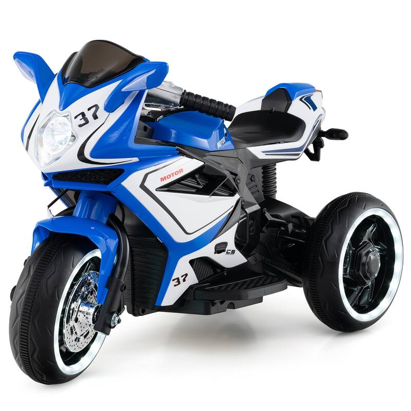 Costway Kids Ride on Motorcycle 6V Battery Powered Mini Electric - See Details - Navy