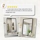 preview thumbnail 7 of 192, KIOTEE Modern Metal Frame Wall Mounted Bathroom Vanity Mirror with 5-year warranty