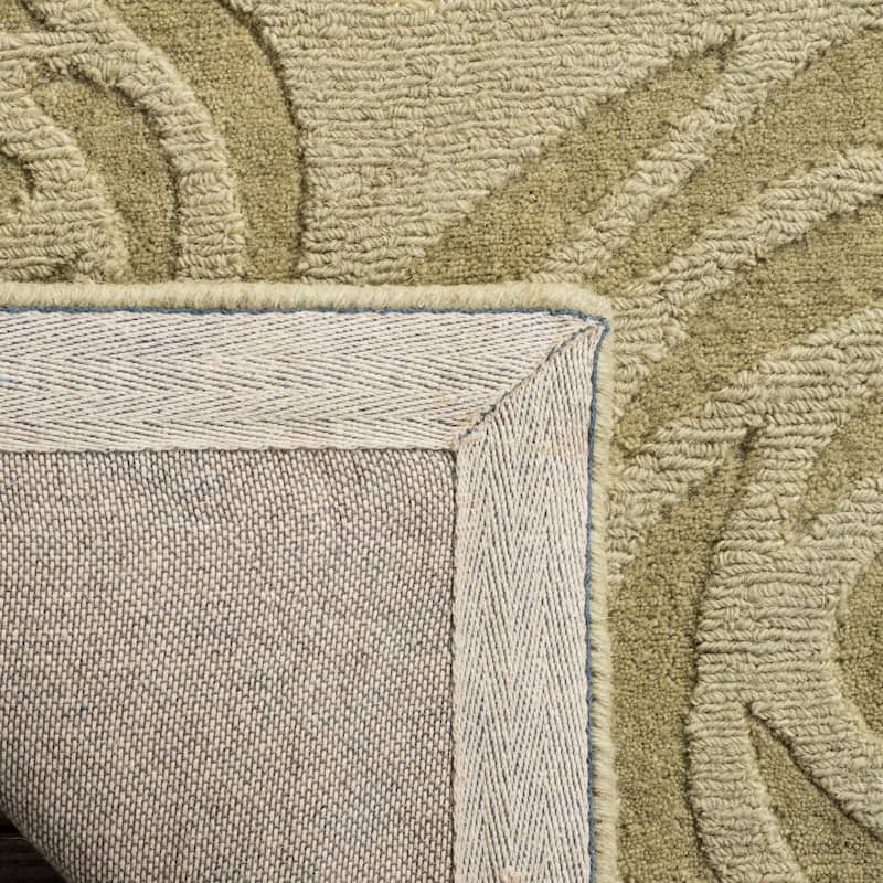 Martha Stewart by SAFAVIEH, Block Print Rose Handmade Wool Area Rug