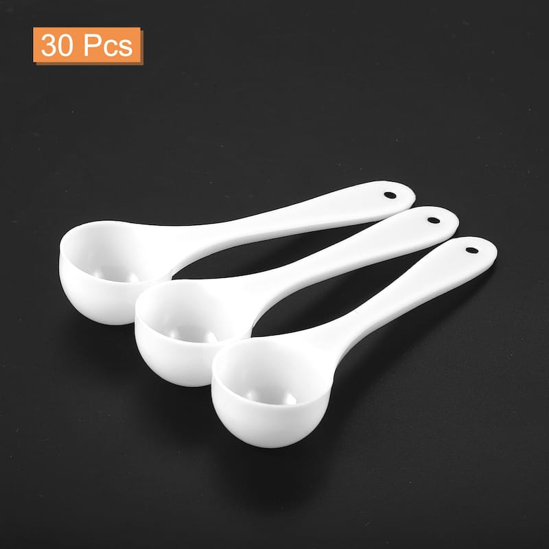Plastic Measuring Spoons Powder Scoops Spoon Kitchen Spoons,2g White