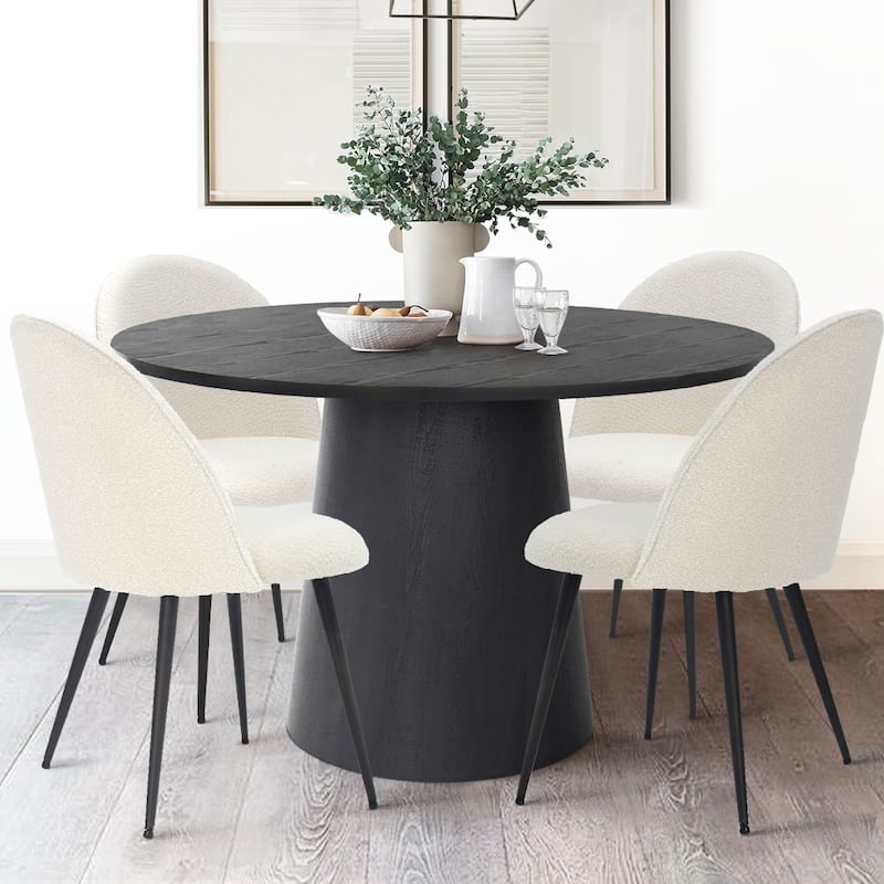 Contemporary Beige Dining Chair (Set of 4) - Set of 4 - Beige