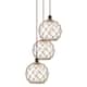 Option Oil Rubbed Bronze / Clear Glass with Brown Rope