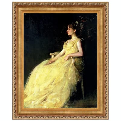 Design Toscano 'A Lady in Yellow, 1888' Made-to-order Canvas Painting