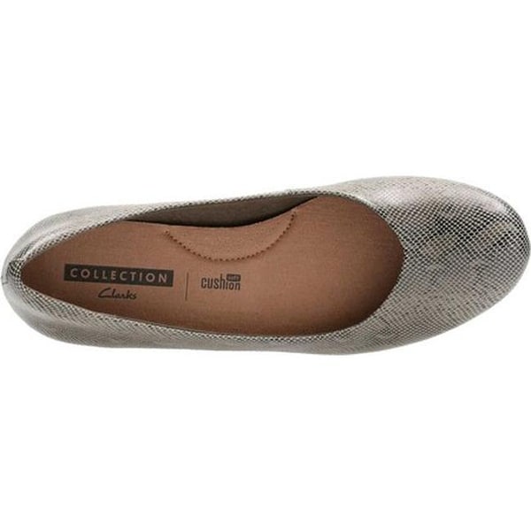 clarks women's flores tulip wedge pump