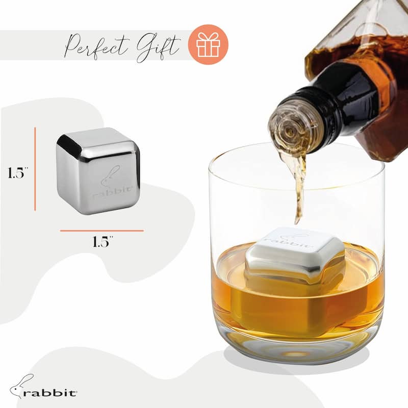 Rabbit Whiskey Jumbo Chilling Stones Set (2-Pack) - 2-Pack