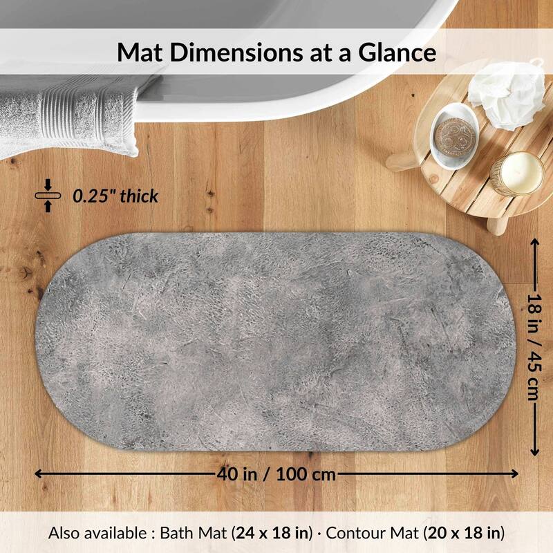 Decorative Runner Bath Mat 40x18 Ultra Absorbent Quick Dry Rug