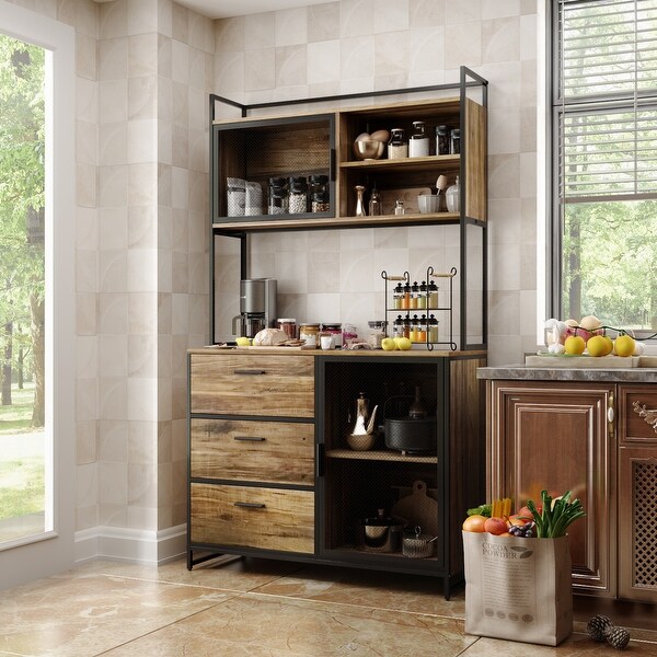 Large Buffet with Hutch Kitchen Pantry Cupboard Sideboard On Sale Bed Bath Beyond 35852786