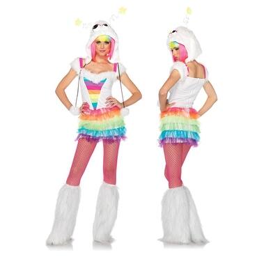 Shop Sexy Starbrite Monster Womens Rainbow Brite Costume S M Size 2 6 Overstock 14674225