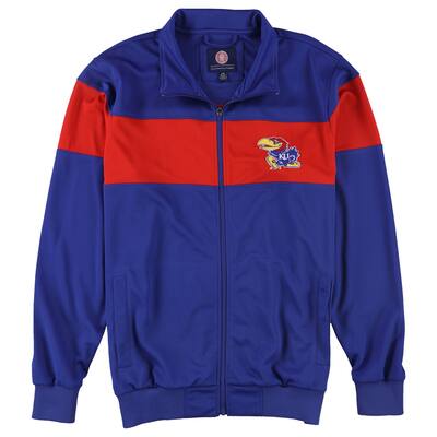 G-III Sports Mens Kansas Jayhawks Jacket, Blue, Large (Regular)