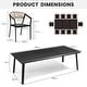 preview thumbnail 27 of 28, 9/11/13-Piece Patio Dining Set Outdoor All-Weather Aluminum Dining Table and Woven Twist Wicker Stackable Chairs