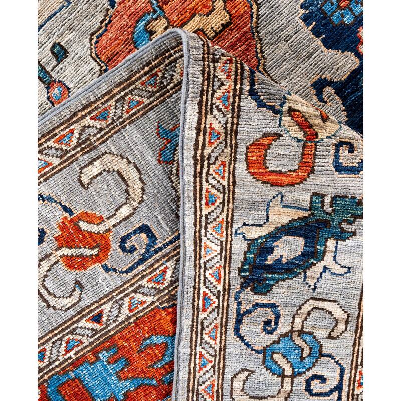 Serapi One-of-a-Kind Hand-Knotted Area Rug - Gray - 7' 11" x 9' 9"