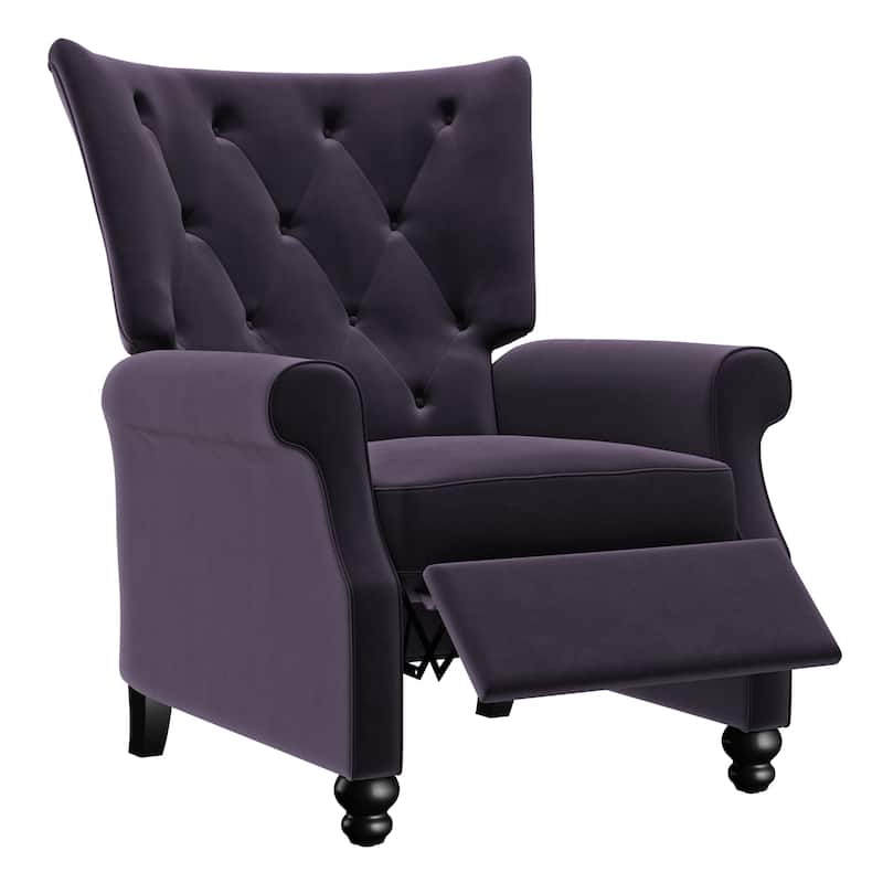 Copper Grove Plush Push-back Recliner Chair