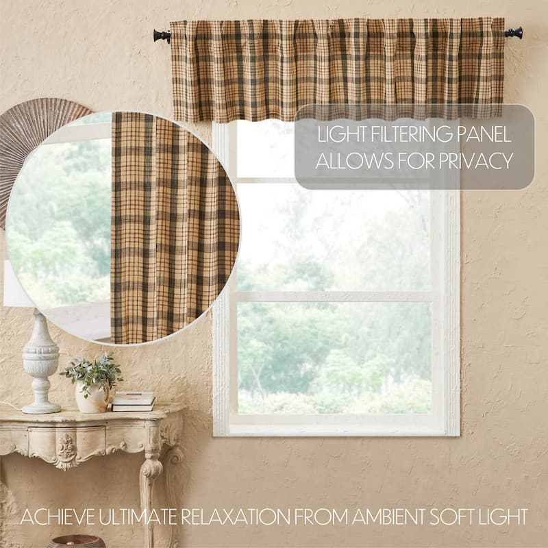 Cider Mill Plaid Valance 16x90 - M