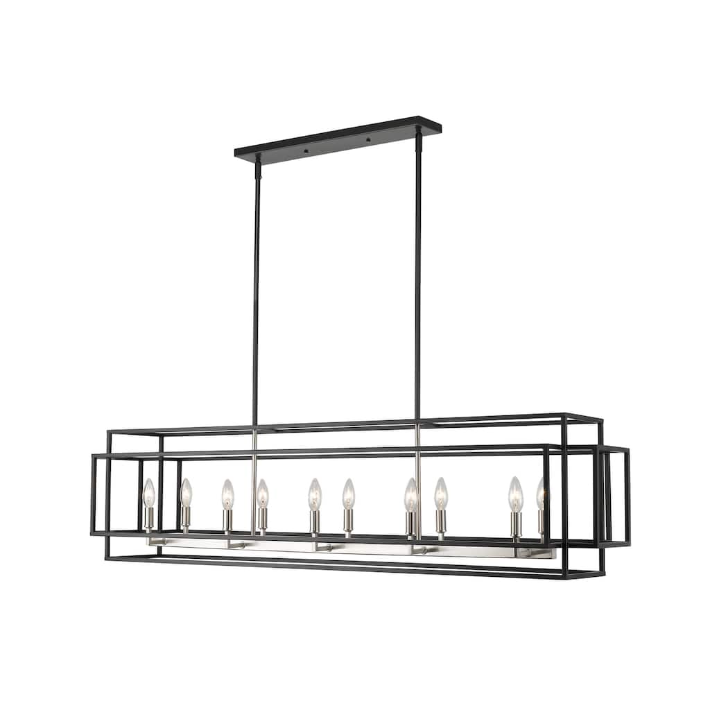 Z-Lite Titania 10 Light 54" Wide Linear Chandelier