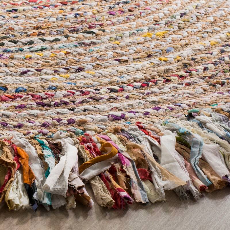 SAFAVIEH Handmade Cape Cod Imbi Coastal Jute Fringe Rug