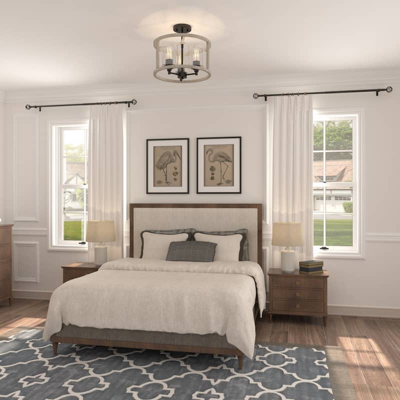 Acroma Adjustable Single Curtain Rod Overall Width X 0.75" Diameter