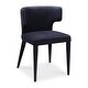 preview thumbnail 9 of 8, NADAAL STUDIOS Pierce, Upholstered Barrel-Style Seating Dining Chair - 20"W x19"D x31"H