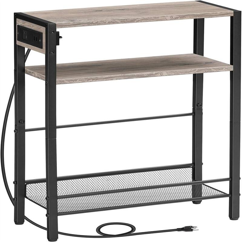 Small Narrow Side Table - 7.1"D x 16.5"W x 25.6"H