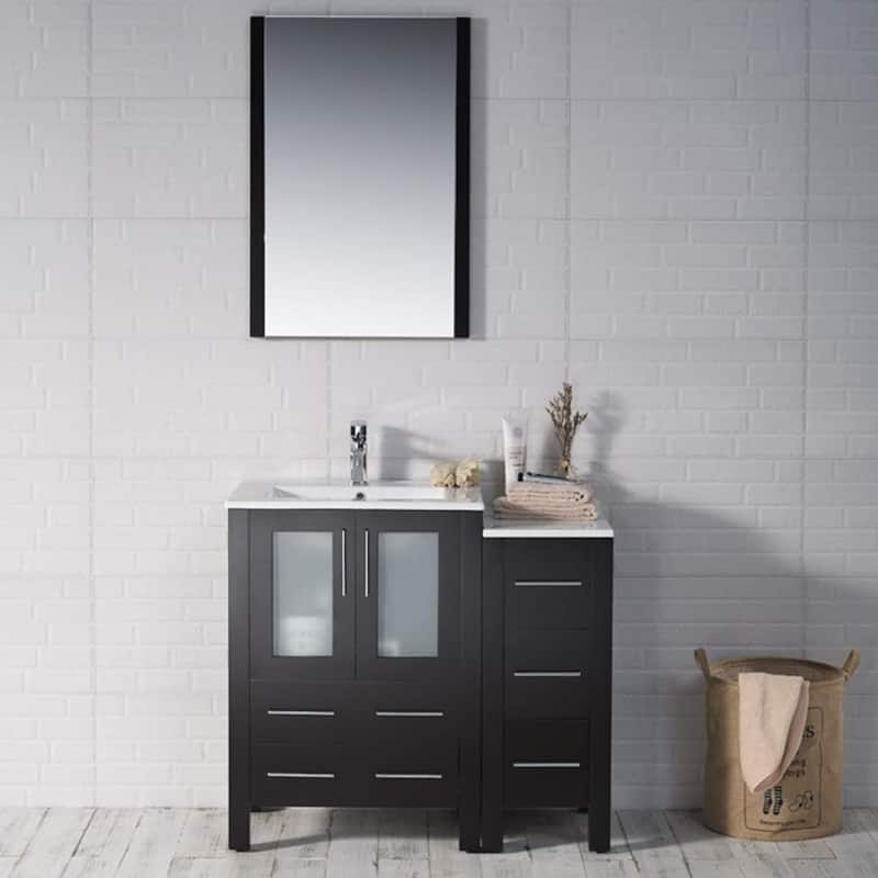 Blossom Sydney 36 Inch Solid Wood Bathroom Vanity with Sink & Cabinet