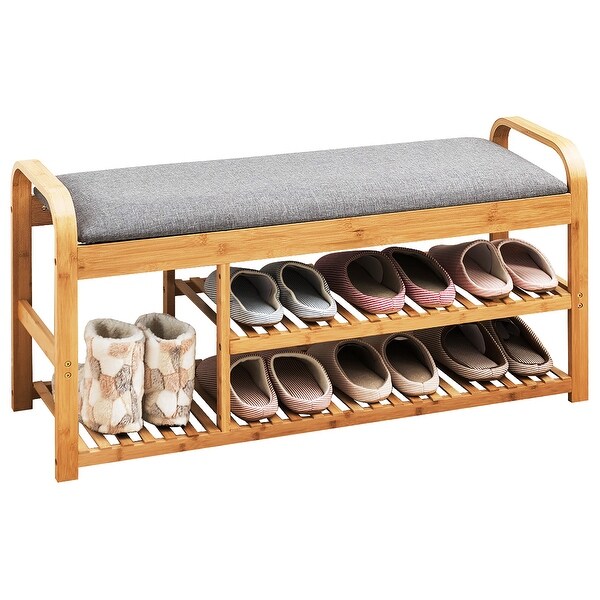 Bamboo shop shoe organizer