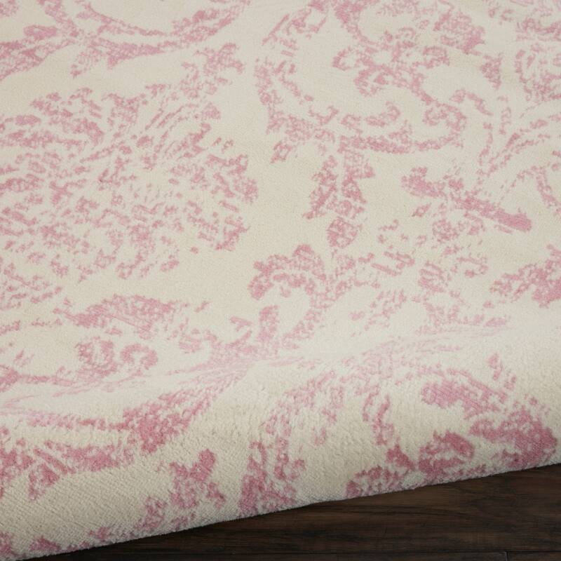 Nourison Jubilant Vintage Farmhouse Damask Area Rug