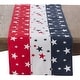 preview thumbnail 2 of 1, Red White & Blue 4th of July Cotton Table Runner