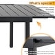 preview thumbnail 17 of 25, MAISON ARTS Outdoor Patio Dining Set, 6/8 Metal Stackable Chairs and 1 Rectangular Expandable Table