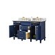 preview thumbnail 4 of 5, Legion Furniture 54-inch White Marble Blue Sink Vanity