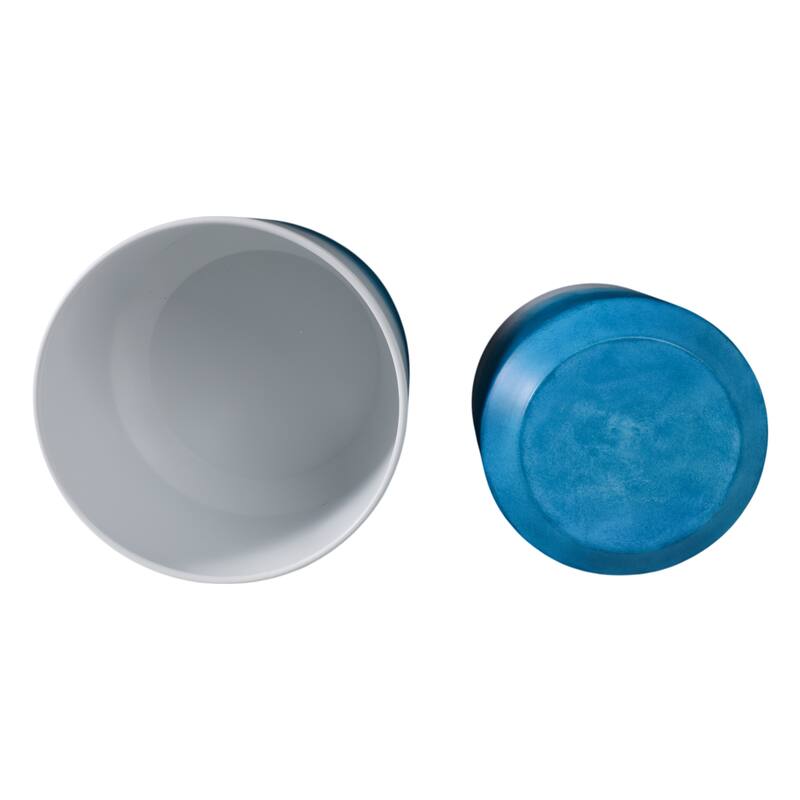 Metal Planters Sleek Modern Stands Decorative Accent Design (Set of 2)