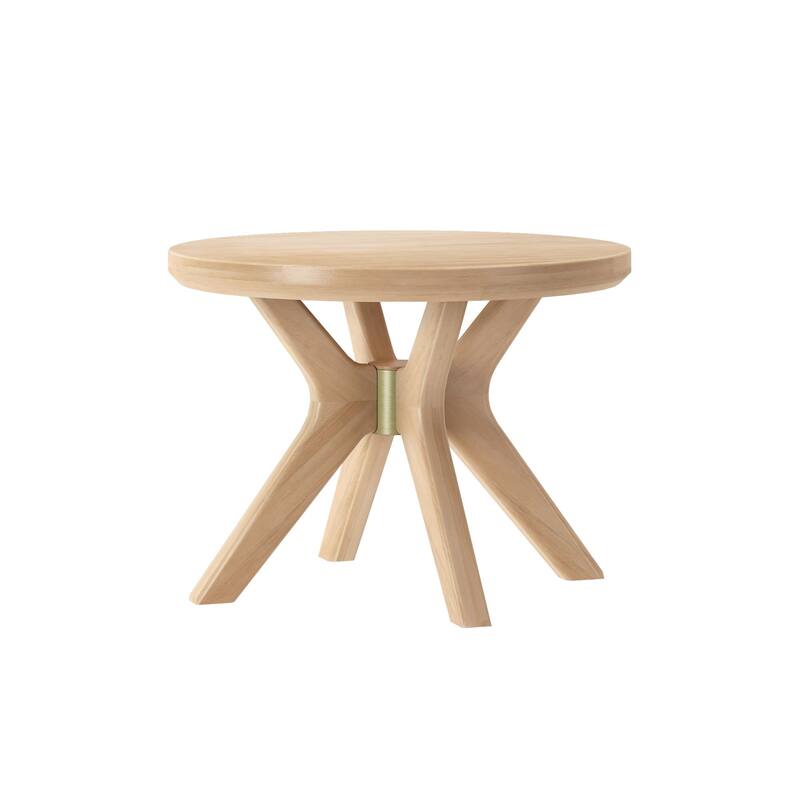 Plank and Beam Verso Round Side Table - 24"