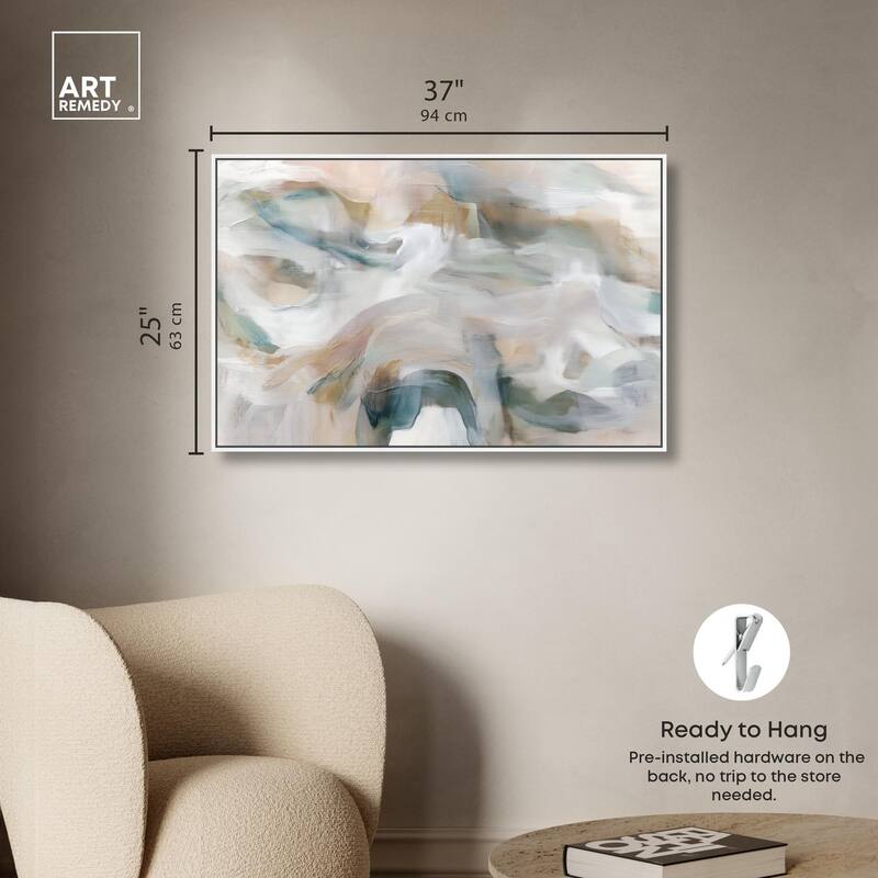 Whispering Colors IV Canvas by Art Remedy