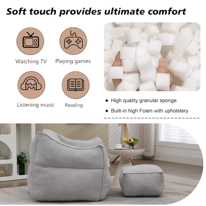 Adult and children's bean bag sofa, indoor and outdoor