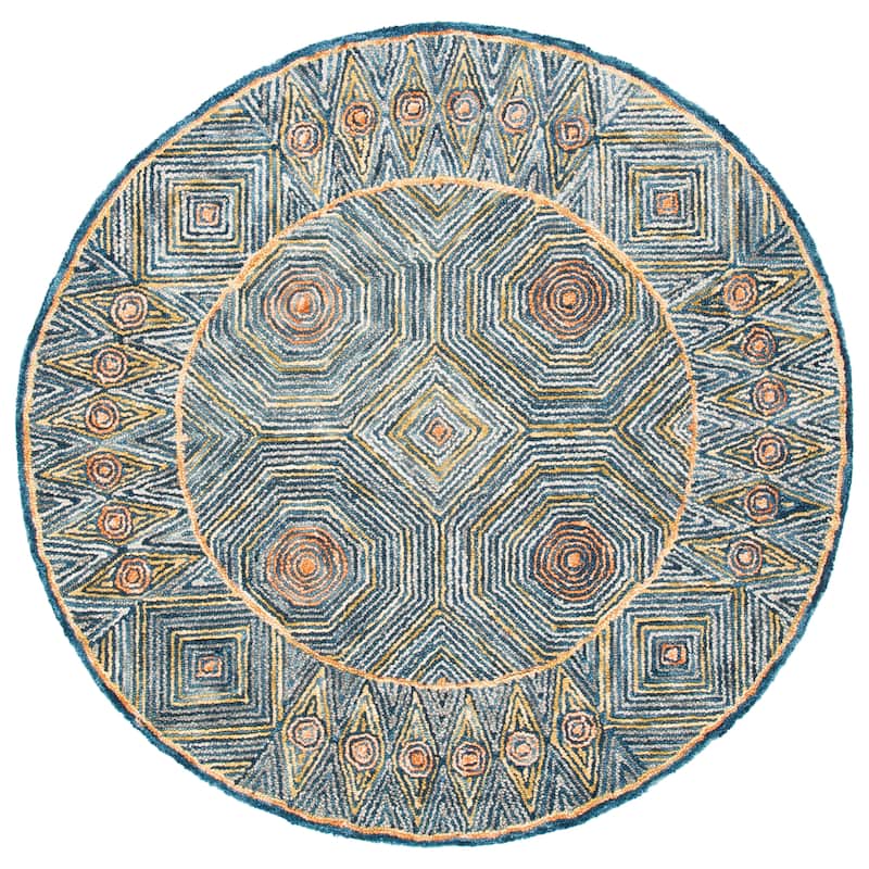 SAFAVIEH Handmade Micro-Loop Hiltrud Modern Wool Rug