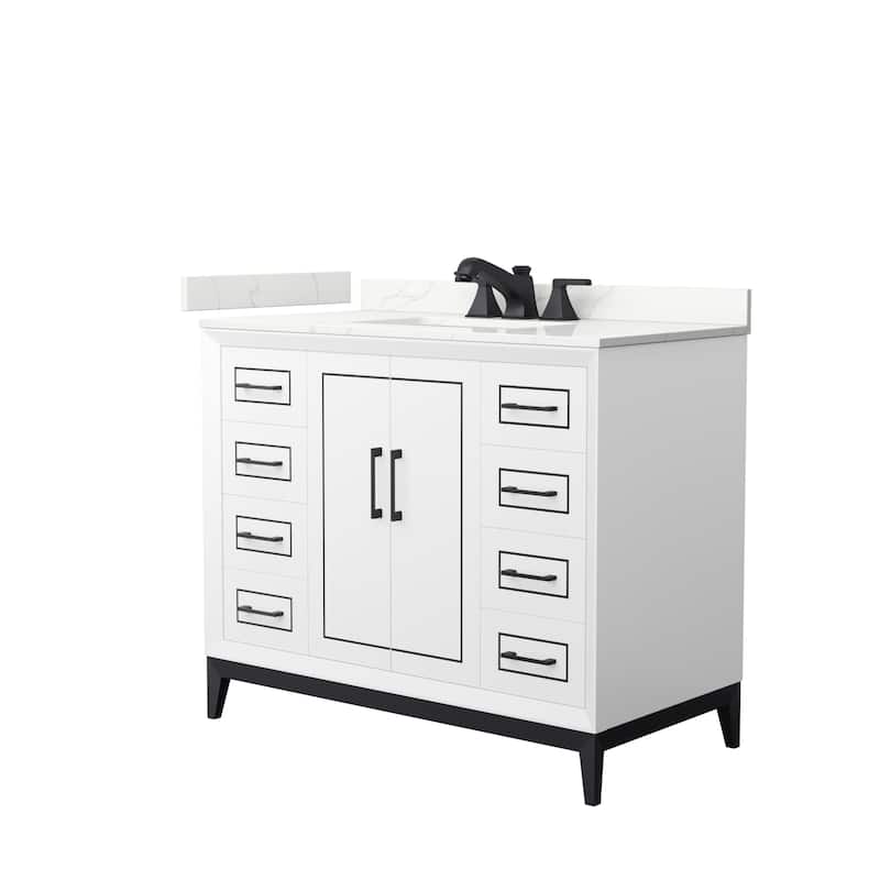 Marlena 42-inch Single Vanity, Quartz Top