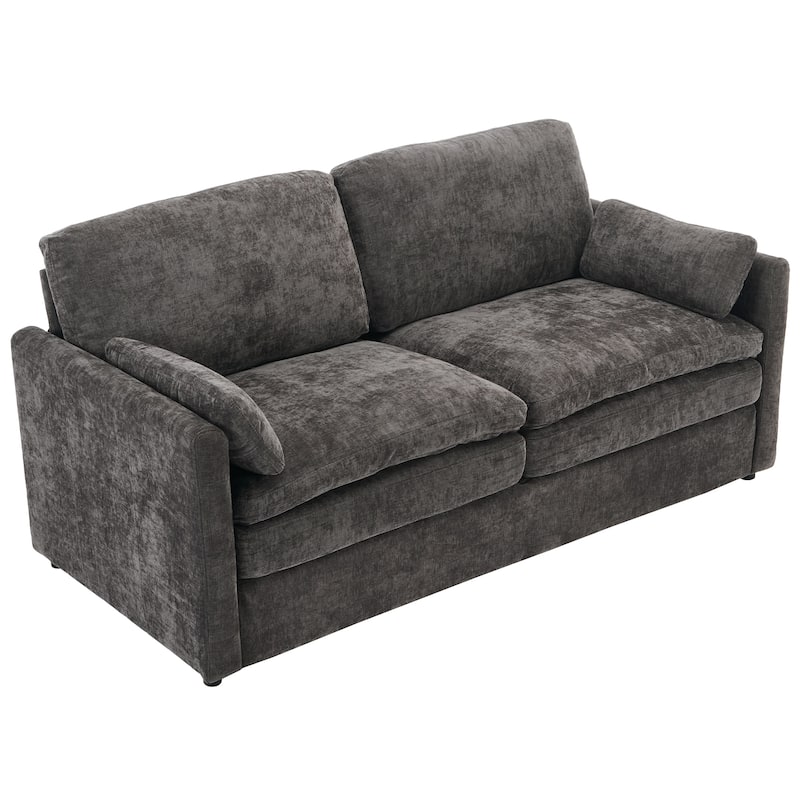 Roomfitters Oversized Upholstered Loveseat Sofa with Plush Double Cushions, Cloud-Inspired Comfy Couch