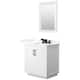 Option White / Giotto Quartz Top / Matte Black Hardware