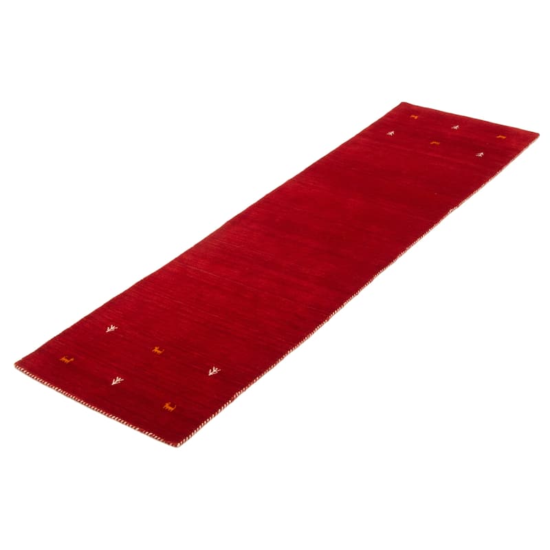 Kashkuli Gabbeh Red Rug 2'8" x 9'8" - 2'8 x 9'8
