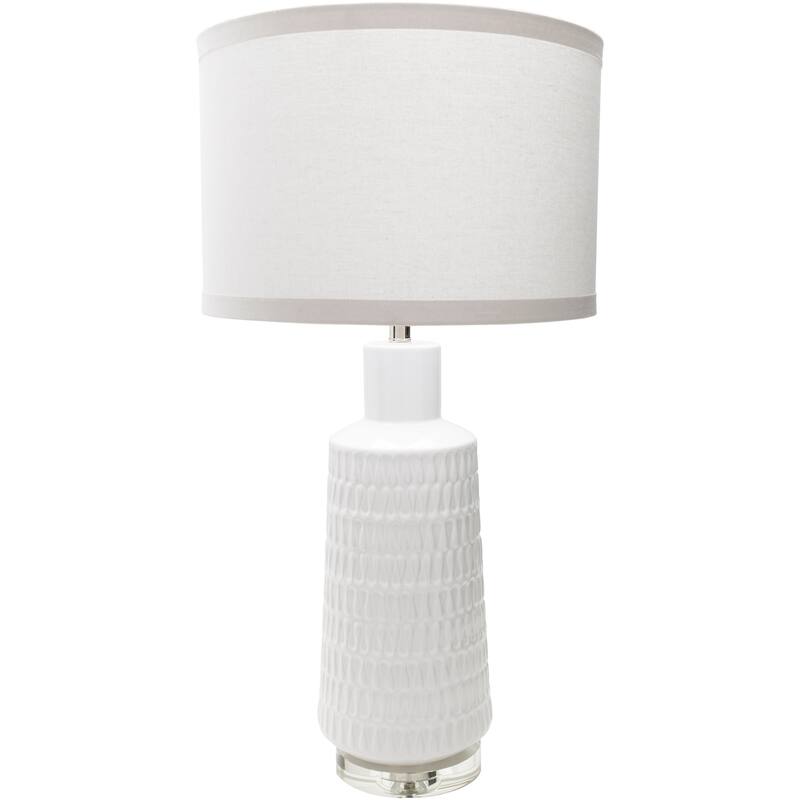 Hazebrouck Table Lamp with Glazed Ceramic Base