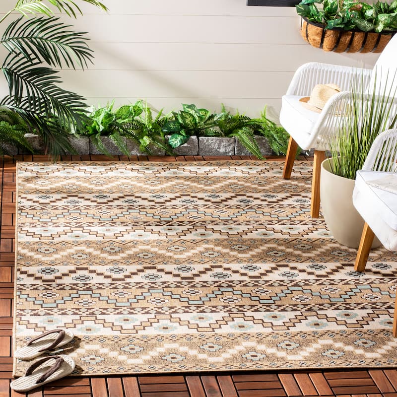 SAFAVIEH Veranda Rudy Indoor/ Outdoor Waterproof Patio Backyard Rug