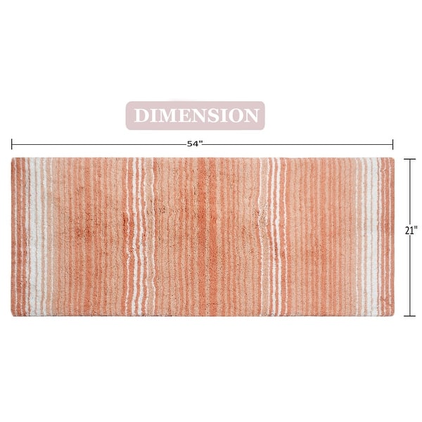 Gradiation Collection Absorbent Cotton Machine Washable Runner Rug