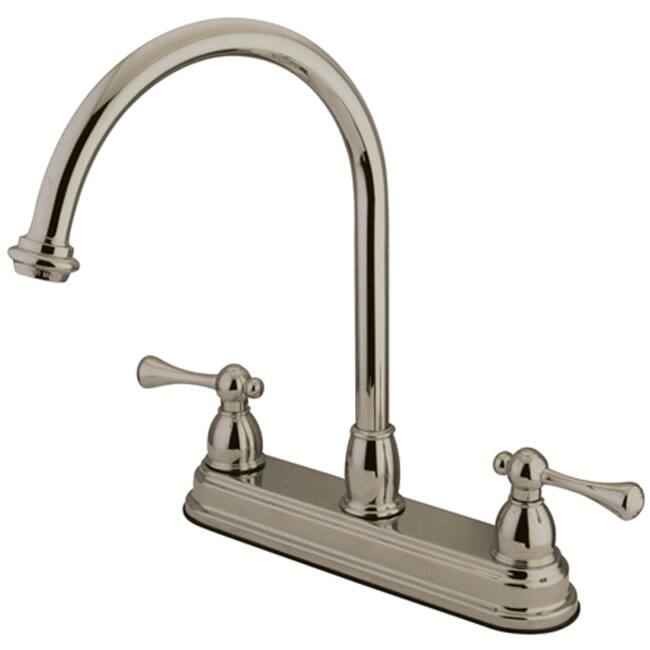 Kingston Brass Vintage Centerset Kitchen Faucet with Metal Lever