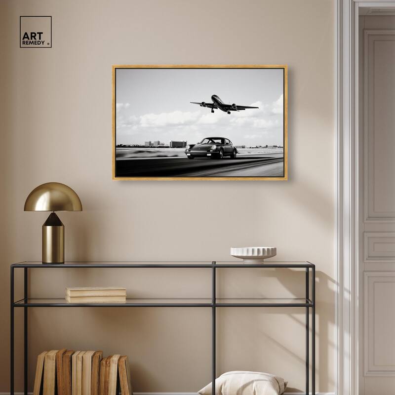 Sports Car Takeoff Canvas by Art Remedy