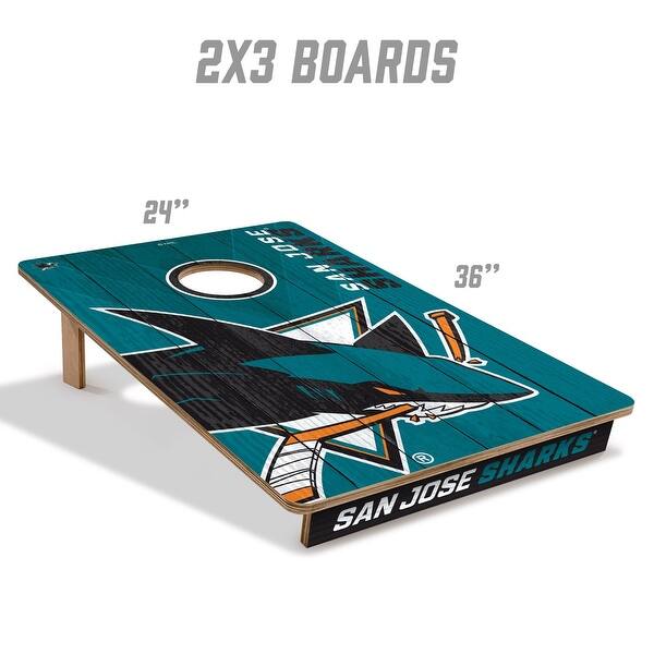 San Jose Sharks NHL Tailgate Cornhole Board Set