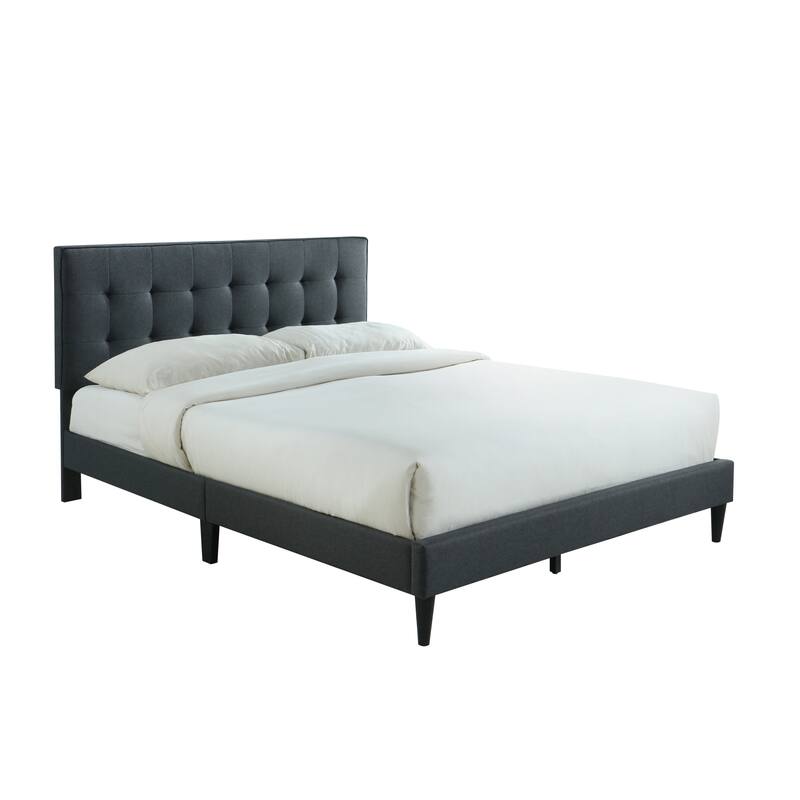 Ella by Ovis Upholstered Tufted Platform Bed Frame