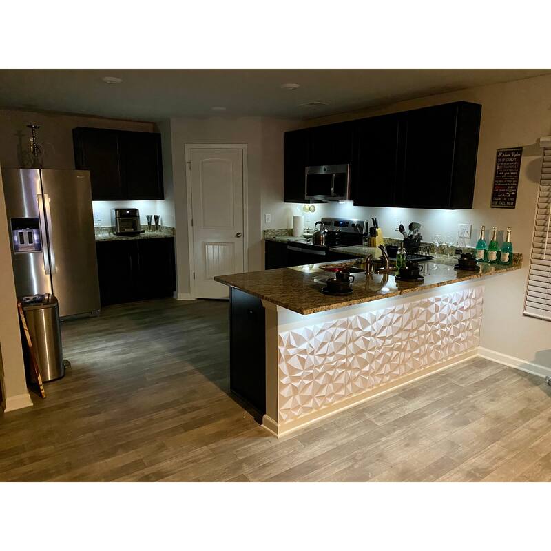 Art3d 3D Wall Panels PVC Diamond Design (32 Sq.Ft)