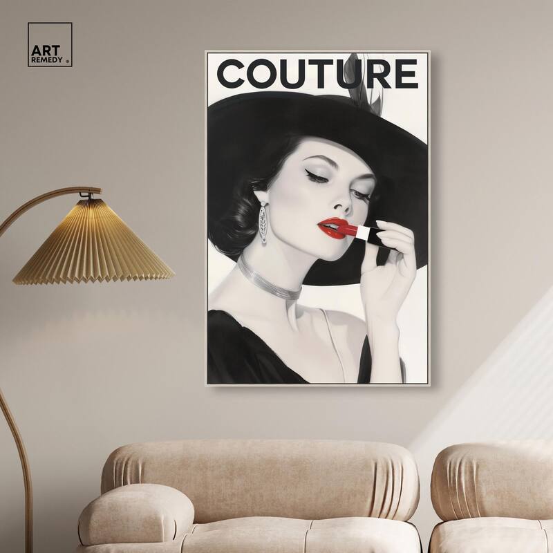 Lipstick Magazine Cover Canvas by Art Remedy
