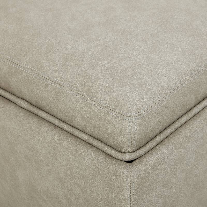 Spruce & Spring Ethan Storage Stool Ottoman